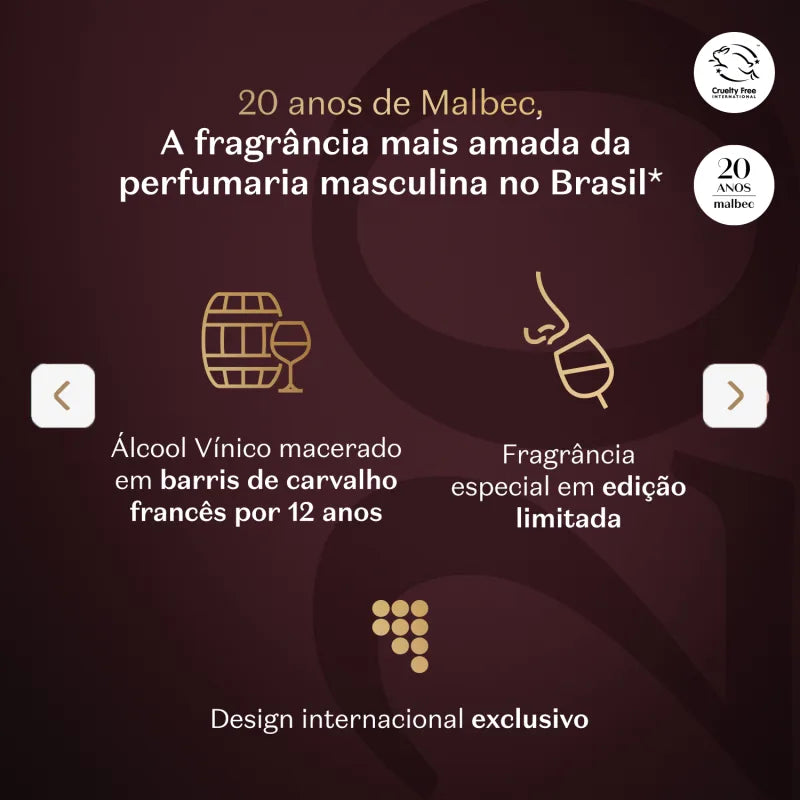 Malbec 20 Anos Desodorante Colônia 100ml