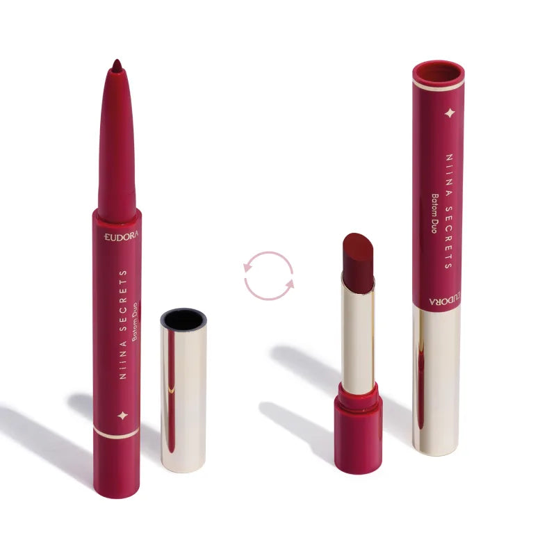 Batom Vermelho Duo Perfect Match Niina Secrets 1,65g