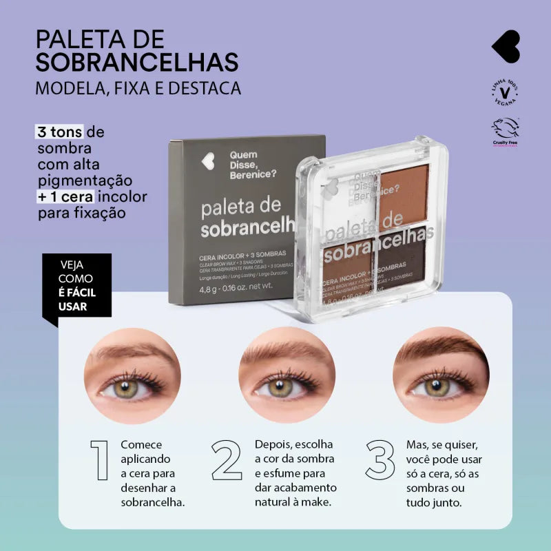 Paleta de Sobrancelhas 4,8g