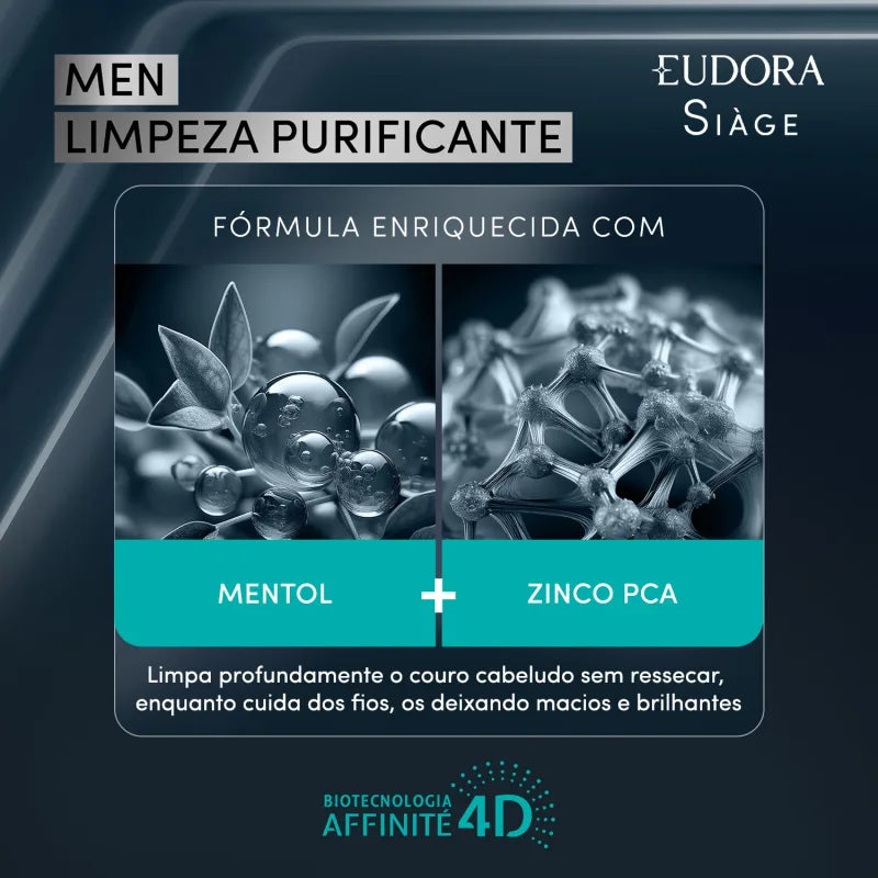 Shampoo Siàge Men Limpeza Purificante 250ml