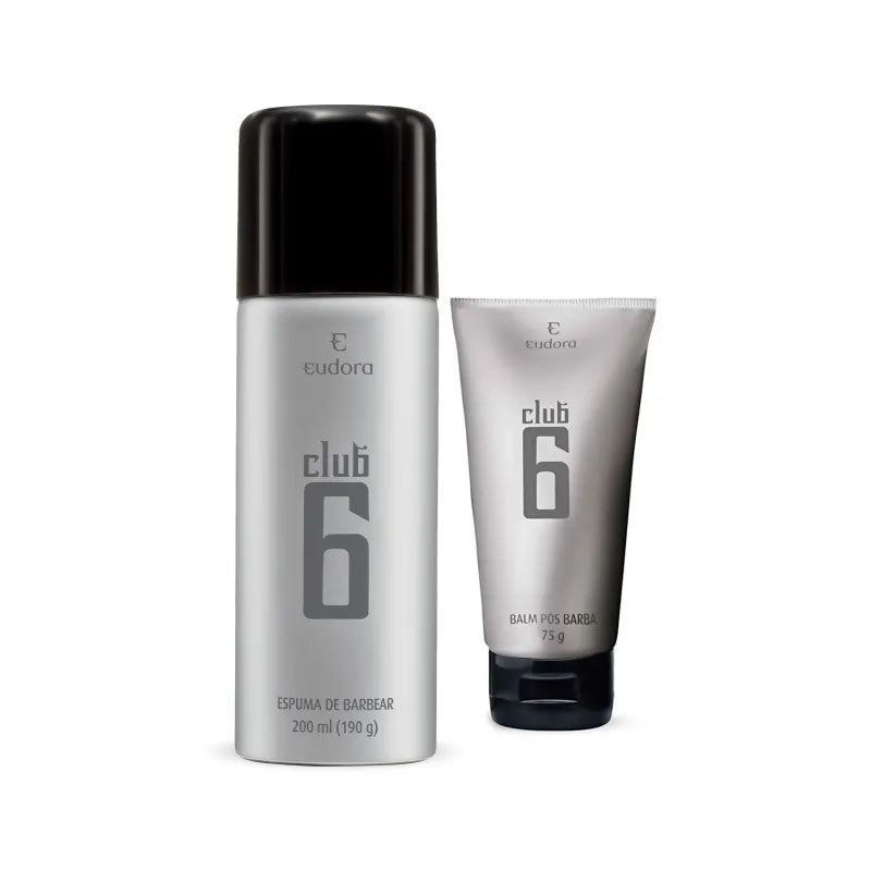 Combo Club 6: Espuma de Barbear 200ml + Balm Pós-Barba 75g